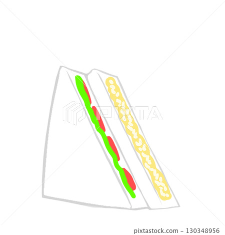 三明治 雞蛋 食物 簡單 130348956