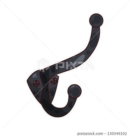 illustration of coat hook illustration of coat hook 130349102