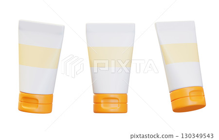 Cosmetic Tube Packaging 3D Icon Graphic Cosmetic Tube Packaging 3D Icon Graphic 130349543