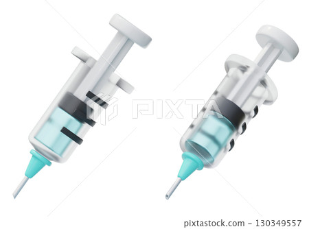 Syringe 3D Icon Graphic Syringe 3D Icon Graphic 130349557