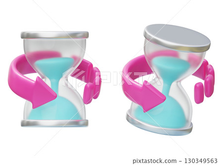 slow aging slow aging 3D Icon graphic 130349563