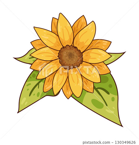 illustration of sunflower 130349626