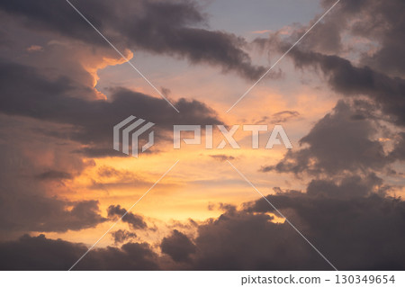 A cloud that stains in the sunset A cloud that stains in the sunset 130349654