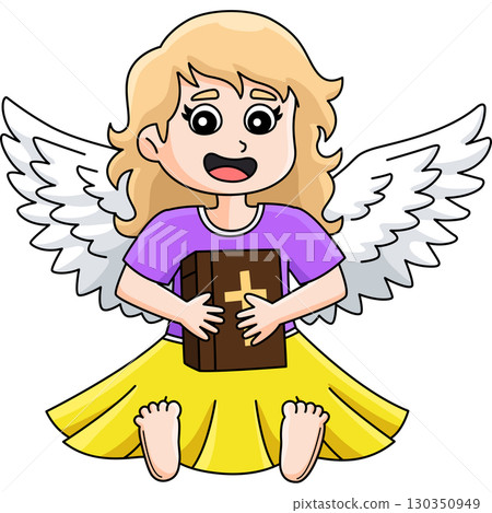 My Baptism Angel Girl Cartoon Colored Clipart My Baptism Angel Girl Cartoon Colored Clipart 130350949