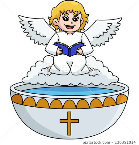 Baptism Angel Base Baptismal Font Cartoon Clipart Baptism Angel Base Baptismal Font Cartoon Clipart 130351014