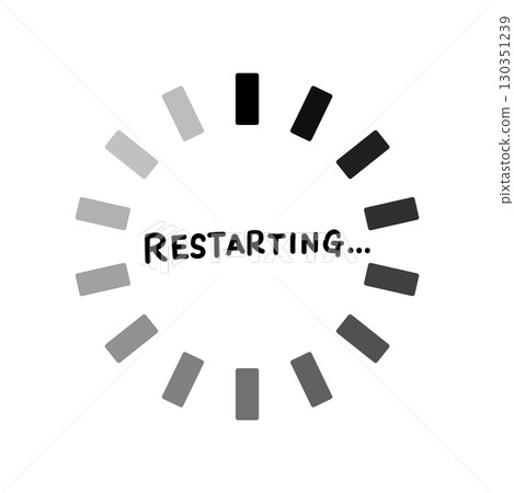 簡單的手寫重啟圖標 130351239