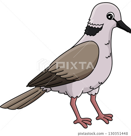 Bird Ring Necked Dove Cartoon Colored Clipart Bird Ring Necked Dove Cartoon Colored Clipart 130351448