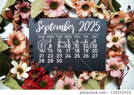 September 2025 annual monthly desk calendar for planning and management September 2025 annual monthly desk calendar for planning and management 130352418