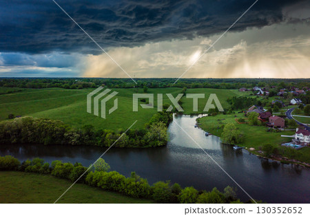 Storm over Kentucky countryside 130352652