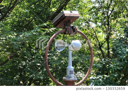 Weather observation equipment at Taneashi Forest in Kazo City, Saitama Prefecture 130352659