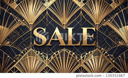 Gorgeous gold sale banner 130352867