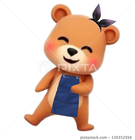 bear doll with a gift bear doll with a gift 130352956