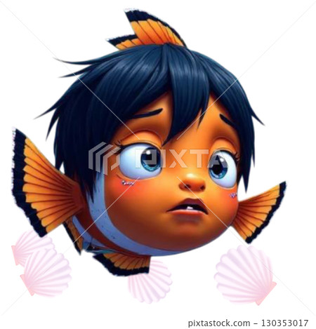 a cute fish in the water a cute fish in the water 130353017