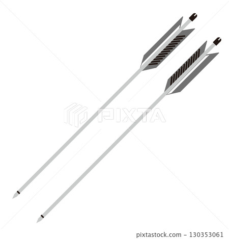 Illustration of the first and second arrows in Kyudo 130353061