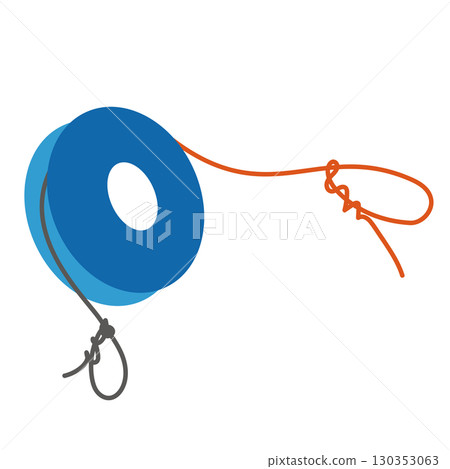 Illustration of a string winding 130353063