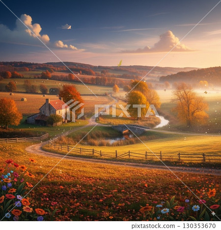 秋天的風景 秋天的風景 130353670