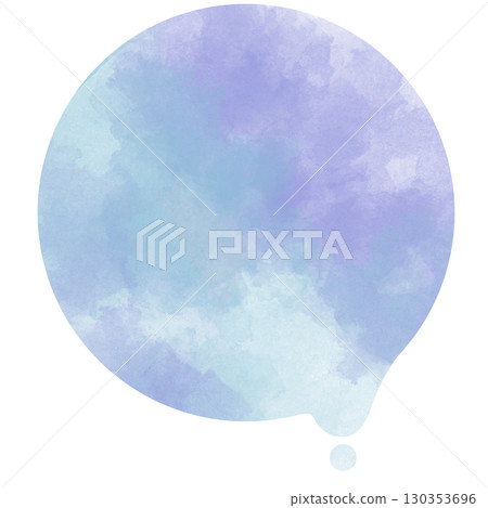 Melting circle light blue and purple watercolor material Melting circle light blue and purple watercolor material 130353696