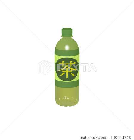 Illustration of daily necessities: PET bottle 650ml Tea (1_2) Illustration of daily necessities: PET bottle 650ml Tea (1_2) 130353748