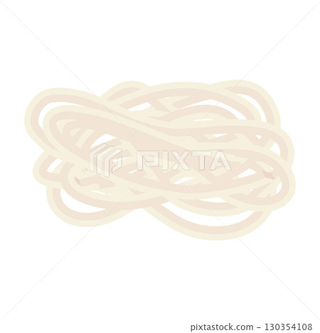 Boiled udon icon illustration 130354108