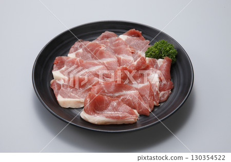 Raw lamb arm for yakiniku 130354522