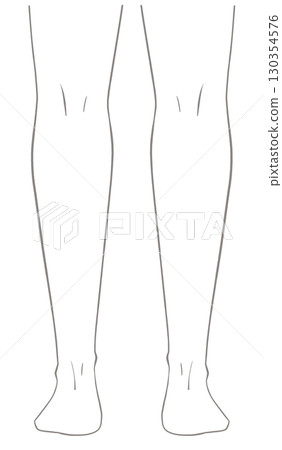 Both legs seen from directly behind Both legs seen from directly behind 130354576