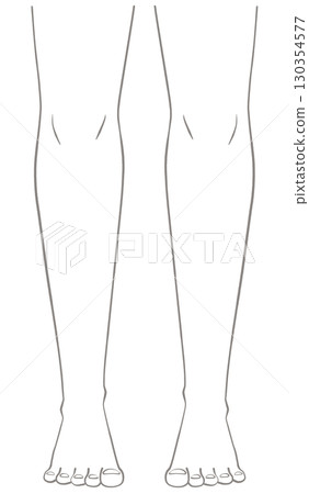 Both legs seen from the front Both legs seen from the front 130354577