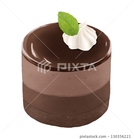 迷你巧克力慕斯蛋糕，巧克力含量豐富 130356221