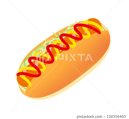 Sausage bun icon 130356403