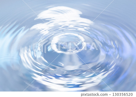 Drops of water falling on the surface of the water. 130356520