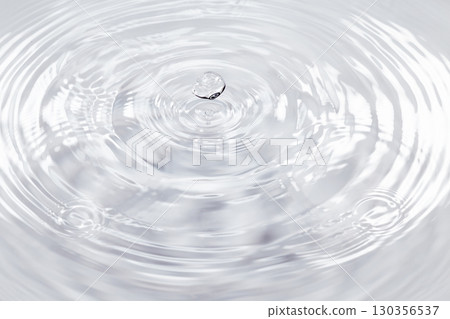 Drops of water falling on the surface of the water. Drops of water falling on the surface of the water. 130356537