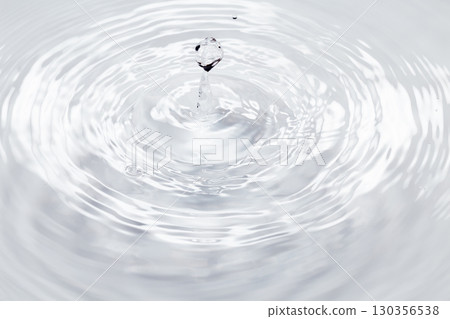 Drops of water falling on the surface of the water. Drops of water falling on the surface of the water. 130356538