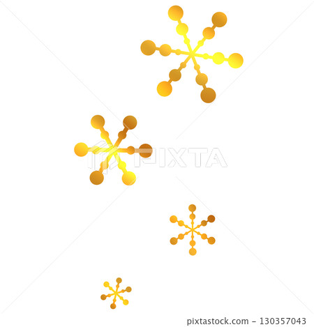 金色的點和線雪 130357043