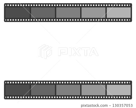 Movie negative film frame illustration 130357053
