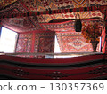 Decorations inside a tent in Wadi Rum 130357369