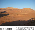 Sunset in clear Wadi Rum 130357373