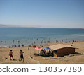 Dead Sea and beach seen from Jordan 130357380