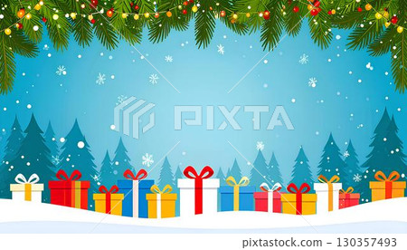 Background material_gift box 130357493