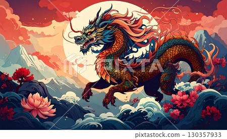 Imaginary creature Qilin 130357933