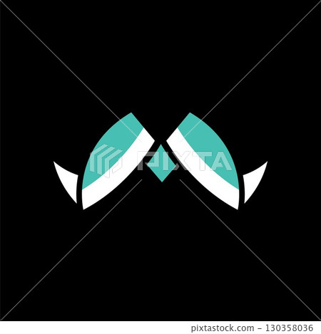 m letter blangkon vector for icon and logo element design template design 130358036