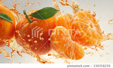 Juicy and fresh mandarin oranges 4 130358250