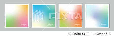 Gradient background set (four seasons) 130358309