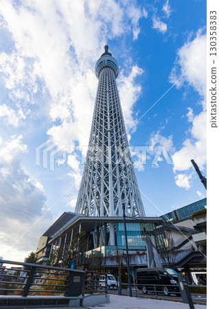 從北十間川附近看到的東京晴空塔 130358383