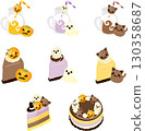An illustration set of sweets perfect for Halloween. 130358687