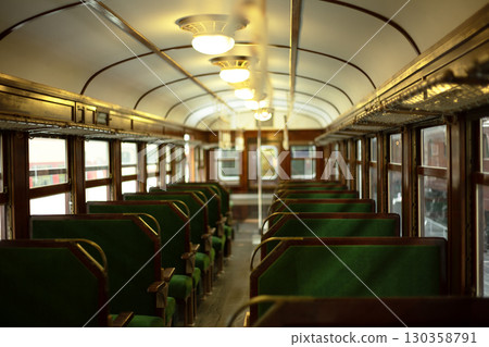 Inside the retro train 130358791