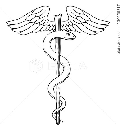 Rod Of Asclepius Doctor Caduceus Medical Symbol Rod Of Asclepius Doctor Caduceus Medical Symbol 130358817
