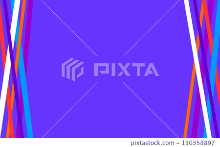Geometric pattern frame colorful lines blue purple Geometric pattern frame colorful lines blue purple 130358897