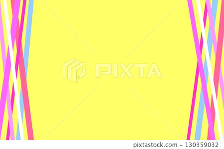 幾何圖案框架彩色線條黃色 130359032