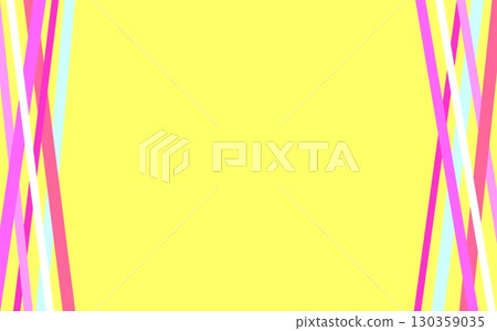 幾何圖案框架彩色線條黃色 130359035