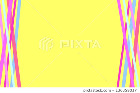 Geometric pattern frame colorful lines yellow 130359037