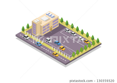 Isometric shop 130359320